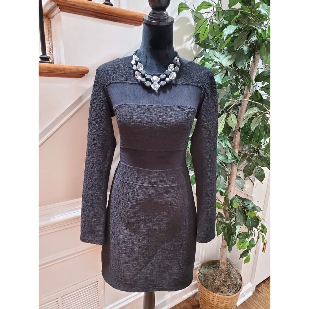 Bcbgeneration Women's Black Polyester Round Neck … - image 1